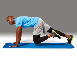 YOGA FITNESS MAT 6 Ft x 2 Ft Blue Foam, with Carry Strap - Picture 1 of 7