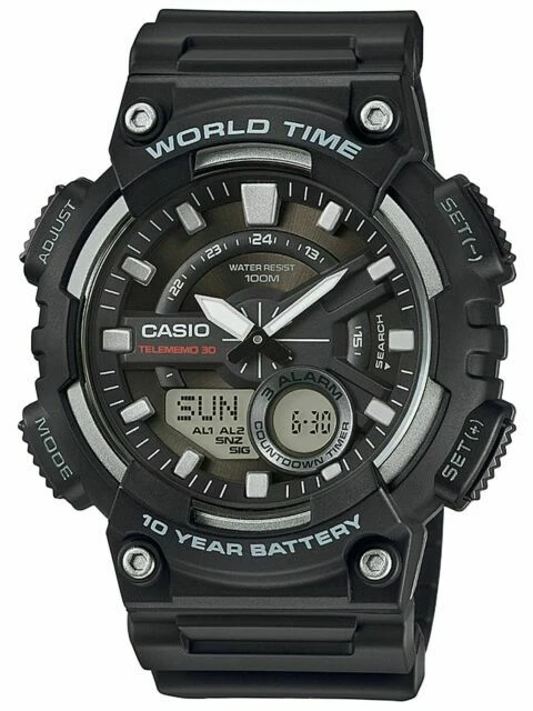 Casio Youth Men's Black Watch - AEQ-110W-1AVEF