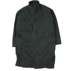 gourmet jeans TYPE COAT 001 Cotton ripstop overcoat 2 black Military standcollar