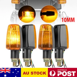 4X Universal Motorcycle Turn Signal Light Indicator Blinker Amber Bulb Lamp 10MM - Picture 1 of 12