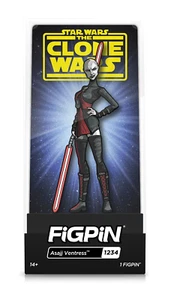 FiGPiN Asajj Ventress #1234 Star Wars Clone Wars - Imagen 1 de 2