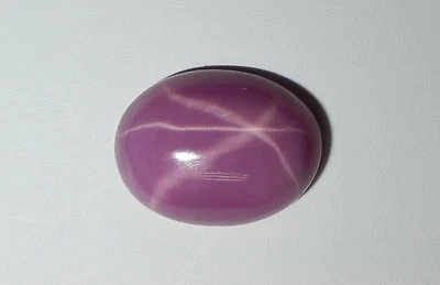 Opaque Star Ruby Oval 16x12 mm Cabochon 6 Rayed Lab-created Stone 1 piece Lot - Image 1 of 4