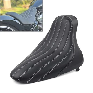 Schwarz Motorrad Butt Eimer Solo Sitz Für Harley Softail FLST 2000-07 FXST FLSTF - Bild 1 von 13