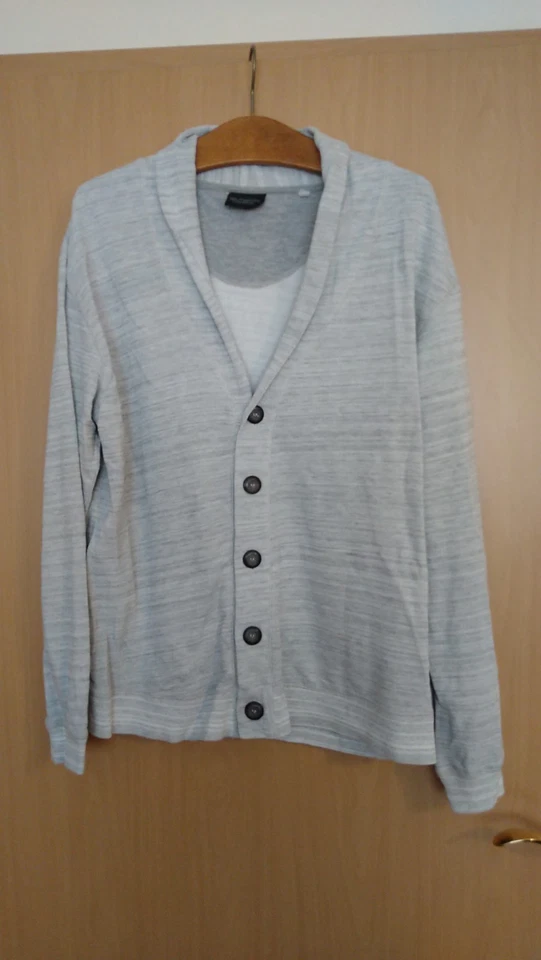 Southern Herren Strick Sweat Jacke wie Sakko Gr 52/54 Übergang Hellgrau Grau  - Bild 1 von 1