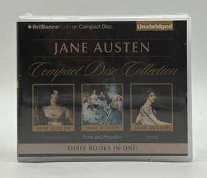 Jane Austen Unabridged 3 Audiobook CD Pride & Prejudice, Emma & Persuasion NEW - Picture 1 of 7