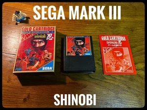 SHINOBI - SEGA MARK III - SEGA - COLLECTION QUALITY - Picture 1 of 11