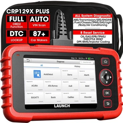 LAUNCH CRP129X PLUS OBD2 Strumento Diagnostica Auto Tutti Sistemi 8 Funzione SAS - Image 1 of 4