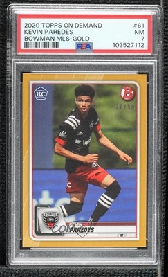 2020 Bowman MLS Gold /50 Kevin Paredes #61 PSA 7 Rookie RC - Image 1 of 2