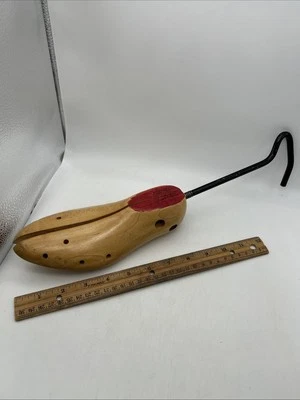 Maca vintage de madeira vamp cabeça vermelha 8” difícil de encontrar - Imagem 1 de 4