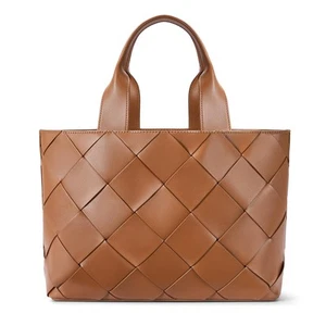 Woven Tote Bag for Women Top Handle Purses and Handbags Shoulder Purse With Z... - Picture 1 of 7