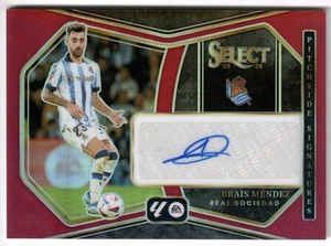 2023-24 Panini Select Brais Mendez La Liga Pitchside Red Auto Autograph - Picture 1 of 2