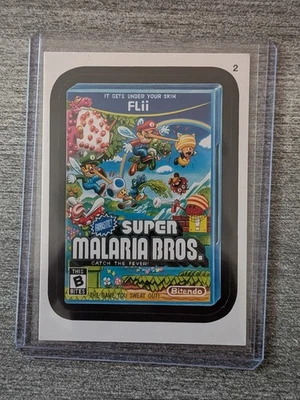 2014 Topps Wacky Packages Series 1 Super Malaria Bros - 975 - Image 1 of 2