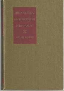 Cultural Background Personality Ralph Linton 1945 Psychology Hardcover - Picture 1 of 1
