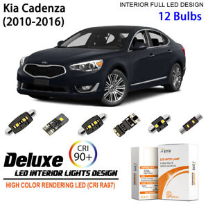LED Interior Light Kit for Kia Cadenza 2010-2016 White LED Light Bulbs Upgrade