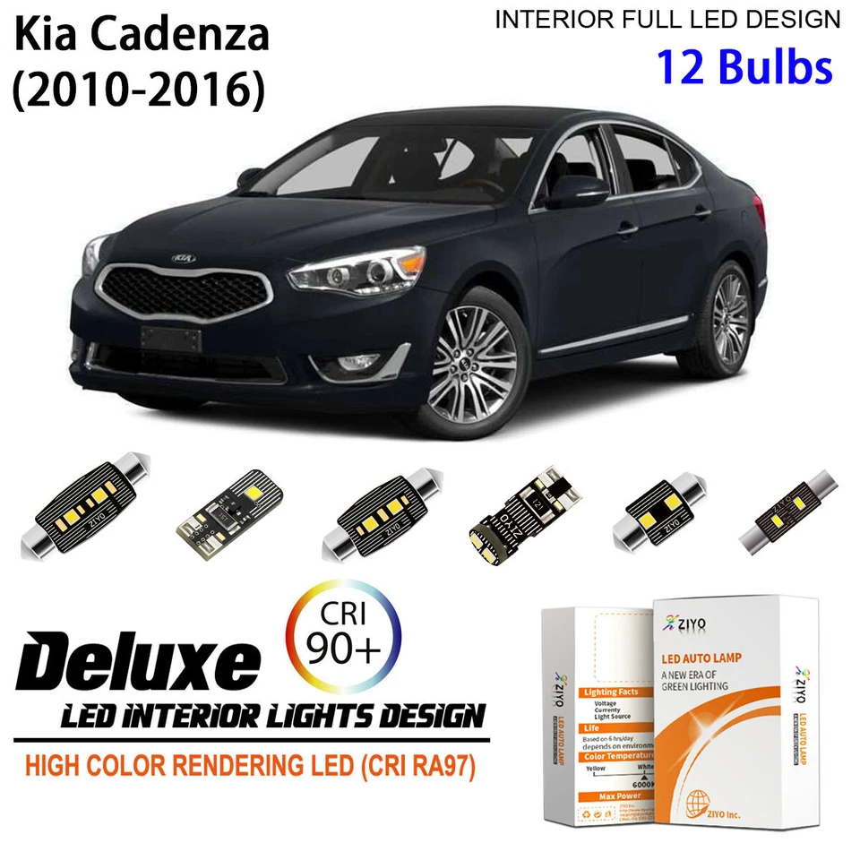 Kit de luces LED interiores para Kia Cadenza 2010-2016 luces LED blancas actualización Foto 1 de 4