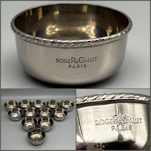 Antique French Set of 12 Roger and Gallet Silver-Plated Finger Bowls Paris 20thC - Picture 1 of 4