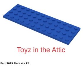 Lego 1x 3029 Blue Plate 4 x 12 Vf/Fn Alpha-1 Rocket Base 483 920