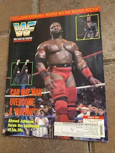 WWF Wrestling Magazin März 1997 Mankind UNCUT TRADING CARD SHEET Ahmed Johnson - Bild 1 von 16