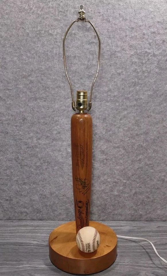 Mike Schmidt signed autograph lamp game model Adirondack Bat + Baseball Phillies - Image 1 of 4