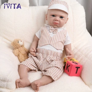 IVITA 20'' Soft FullBody Silicone Reborn Baby Doll Lifelike Boy Pretty Baby - Picture 1 of 14