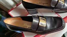 Salvatore Ferragamo Women Shoes Leather  Slip on Loafers Vintage Italian 1999