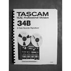 ONE NEW COPY Tascam 34B Reel To Reel Tape Deck Recorder Owner’s Manual