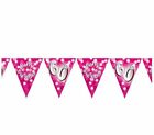 Sparkly Pink Happy 60th Birthday Bunting 4 Meters 11 Flags
