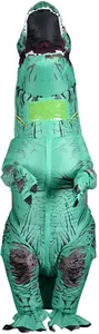 Green T-Rex Inflatable Dinosaurs Costume Outfit Adult Dress Up Cosplay Party - Picture 1 of 8