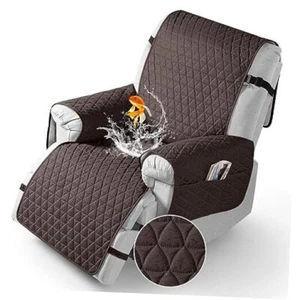 100% Waterproof Recliner Cover - Recliner Cover with Non Small-22'' Chocolate - Picture 1 of 7
