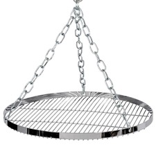 PETROMAX Hängerost Ø 50 cm für Dreibein Schwenkgrill Stahl verchromt + 3er Kette