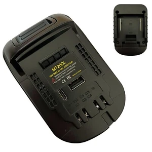 USB Converter Adapter for Makita 18V Li-ion Battery to for DeWalt 20V Power Tool - Picture 1 of 11