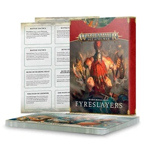 Spiele Workshop Warhammer Age of Sigmar Fyreslayers Warscroll Karten - Neu - Bild 1 von 1