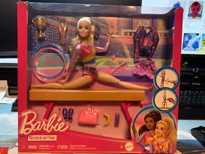 MATTEL Barbie Gymnastics Playset With Blonde Fashion Doll HRG52 - Picture 1 of 2