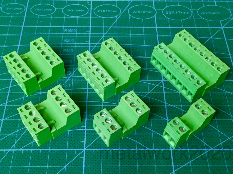 Male-Female Phoenix Style 5.08mm Pluggable Screw Terminal Block, Connector, M-F