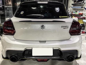 Matte Black V type middle trunk spoiler for Suzuki 18-22 Swift 4th hatchback - Picture 1 of 6