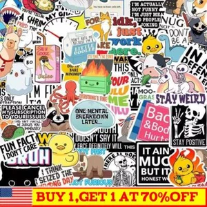 Set of 130 PCS Funny Saying Stickers,Funny Stickers for Adults (Dirty) Memo.. - Picture 1 of 4