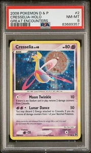 Pokemon Cresselia Holo - Great Encounters - 2/106 - PSA 8 - Picture 1 of 2