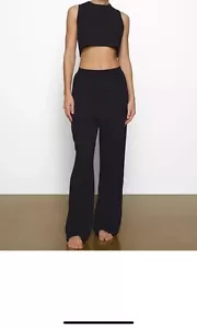 Pantalone sciolto Skims Boyfriend colore onice taglia media nuovo con etichetta - Foto 1 di 8