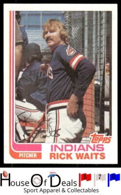 1982 Topps #573 Rick Waits Cleveland Indians Baseball Card - Image 1 of 2