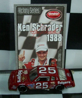KEN SCHRADER #25 FOLGERS 1988 1/64 ACTION LIONEL DIECAST CAR - Image 1 of 3
