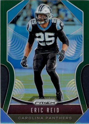 2019 Panini Prizm Prizms Green #180 Eric Reid - FB - Image 1 of 2