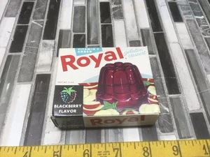 NOS Vintage 1950er Royal Gelatine Dessert BROMBEERGESCHMACK Gelee Box Display Set Requisite - Bild 1 von 4