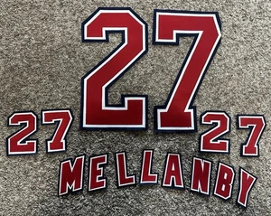 Scott Mellanby Flyers Panthers #27 Jersey Patches Name & Numbers Stitched Comp. - Picture 1 of 8