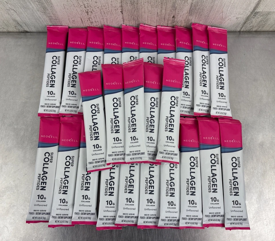 Lot Of 25 NeoCell Super Collagen Peptides Unflavored .35oz Packets X 25 - Image 1 of 1