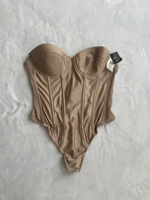 Donna Karan Intimates Mujer’s 36 Nuevo con Etiquetas Corsé Una Pieza Prendas Moldeadoras Tostado Foto 1 de 4