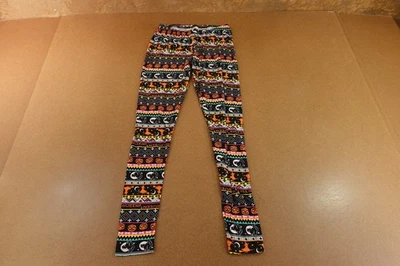 Bobbie Brooks Womens Size Small Black Halloween Print Jersey Leggings New - Image 1 of 4