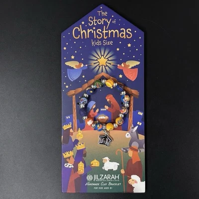 NUEVO Pulsera y folleto de cuentos para niños Jilzarah con cuentas de arcilla "La historia de la Navidad" Foto 1 de 4