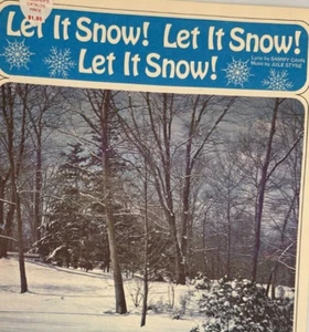 VTG Sheet Music Let It Snow Christmas Holiday Sammy Cahn Jule Styne Piano Lyric - Picture 1 of 4