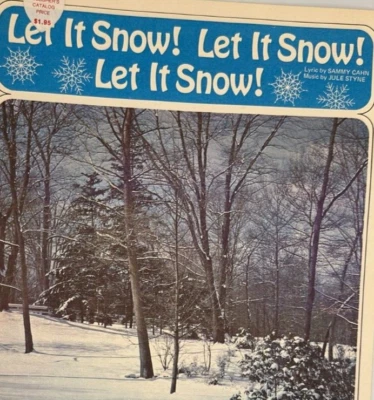 VTG Sheet Music Let It Snow Christmas Holiday Sammy Cahn Jule Styne Piano Lyric - Image 1 of 4