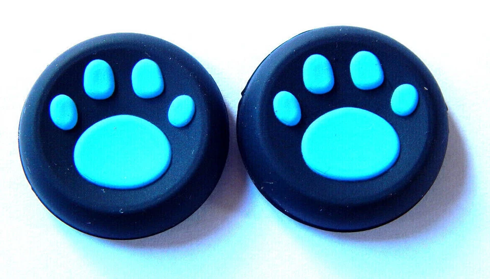 2x Silicone Grip Cap Cover Thumb Stick For PS5 PS4 PS3 Xbox 360 One Cat Paw Claw - Image 1 of 1